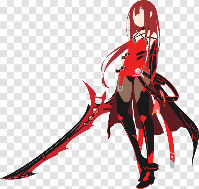 Elsword YouTube Elesis Character Crimson Avenger - Silhouette - Youtube Transparent PNG