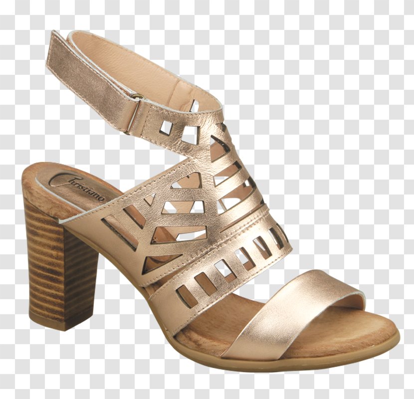 Shoe Sandal Slide Product Design - Walking - Gold Medium Heel Shoes For Women Transparent PNG
