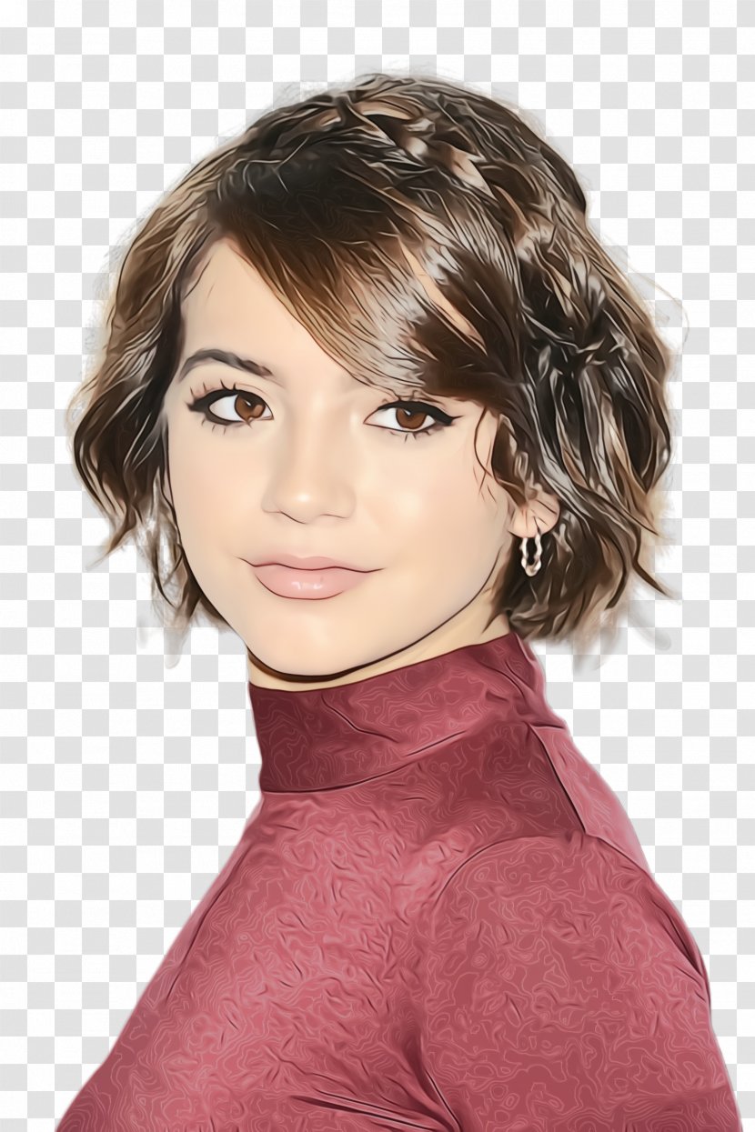 Lips Cartoon - Pixie Cut - Lace Wig Feathered Hair Transparent PNG