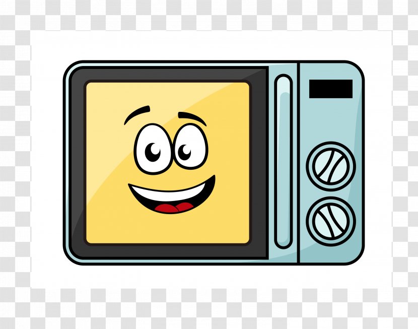 Microwave Ovens Drawing Cartoon Home Appliance - Smiley Transparent PNG