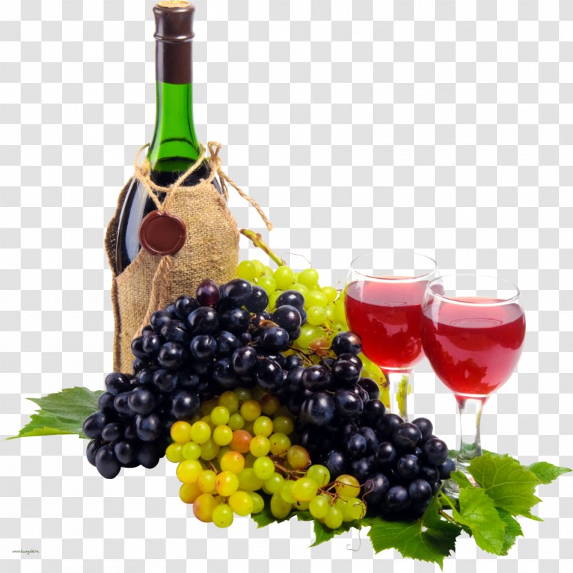 Red Wine Common Grape Vine Glass - Winemaking Transparent PNG