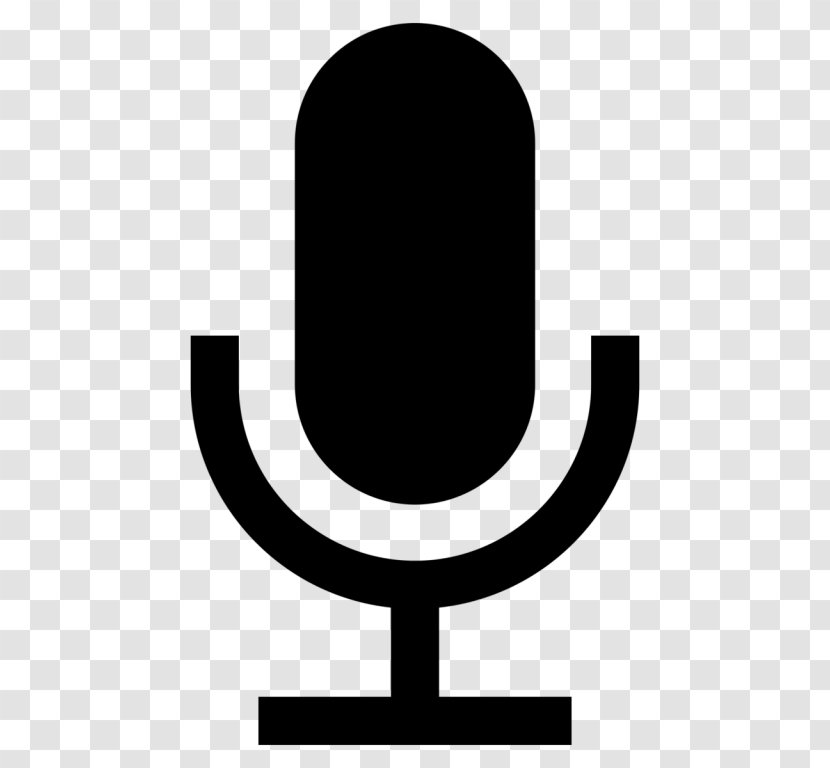 Microphone - Black And White Transparent PNG