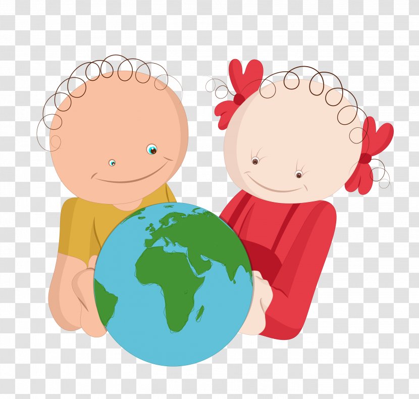 Globe Map Projection World D3.js Geography - Heart - Children Play With Transparent PNG