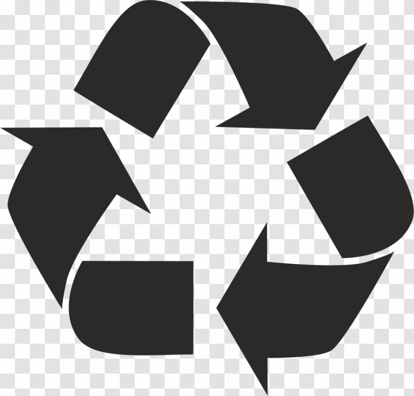 Paper Recycling Symbol Waste Hierarchy - Black And White - Activity Material Transparent PNG