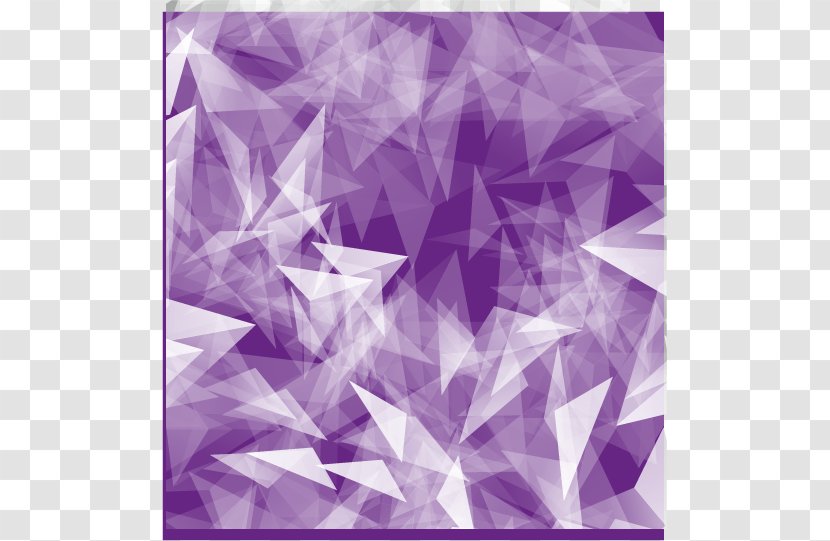 Triangle Geometry Rhombus Symmetry - Purple - Fun Colorful Geometric Diamond Pattern Background Image Transparent PNG