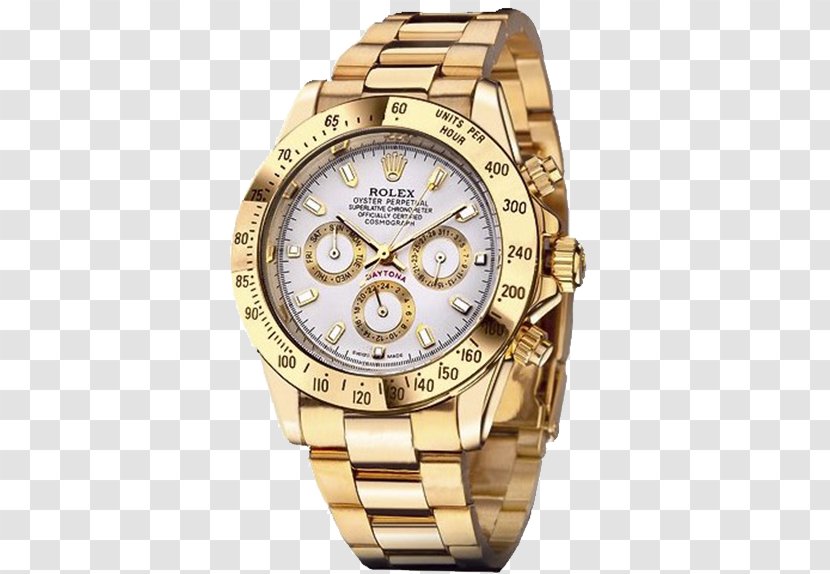 Quartz Clock Watch Rolex Daytona - Metal Transparent PNG