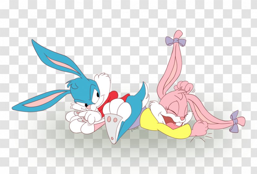 Babs Bunny Bugs Buster Plucky Duck Daffy - Silhouette - Rabbit Transparent PNG