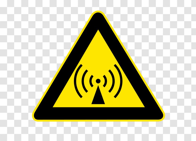 Radio Wave Frequency Non-ionizing Radiation Hazard - Symbol - Noise Transparent PNG