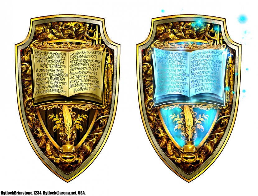 Guild Wars 2: Heart Of Thorns Path Fire Legendary - Concept Art - Shield Transparent PNG
