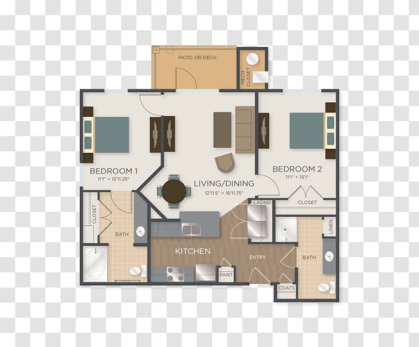 Floor Plan Charleston Ridge Apartment Homes Renting - Schematic Transparent PNG