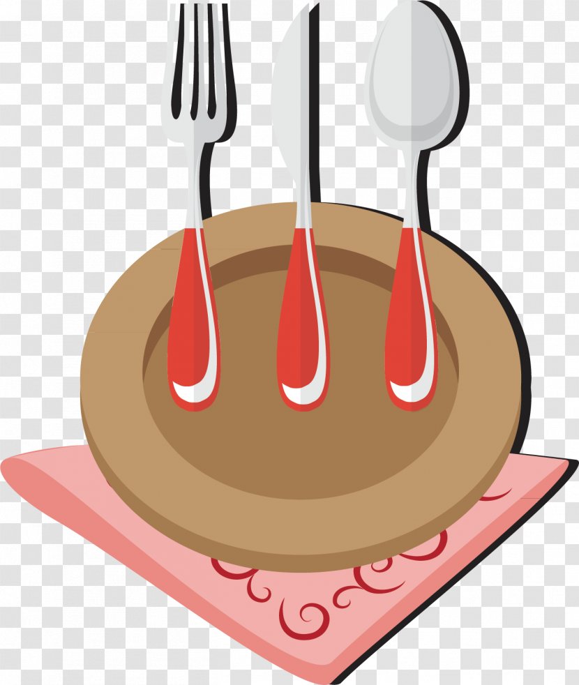 Knife Fork Spoon - Cartoon And Material Transparent PNG