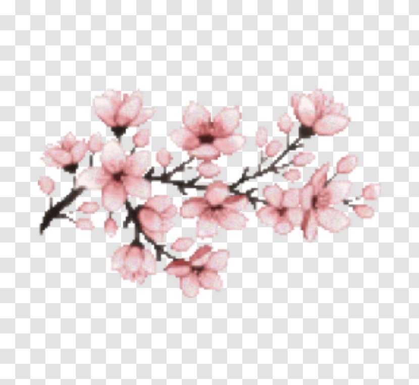 Tree Pixel Art - Magnolia - Twig Flowering Plant Transparent PNG