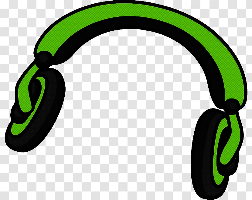 Headphones Green Gadget Audio Equipment Clip Art - Ear Headset Transparent PNG