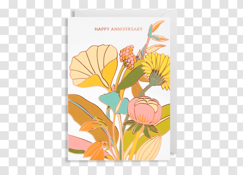 Greeting & Note Cards Birthday Anniversary Floral Design - Wedding - Card Transparent PNG