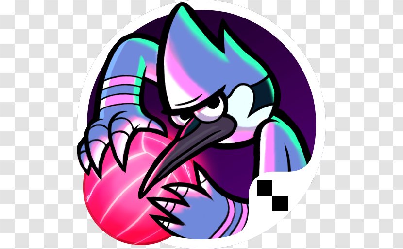 Grudgeball - Magenta - Regular Show Android Mordecai Rigby Cartoon NetworkGeometry Business Card Transparent PNG