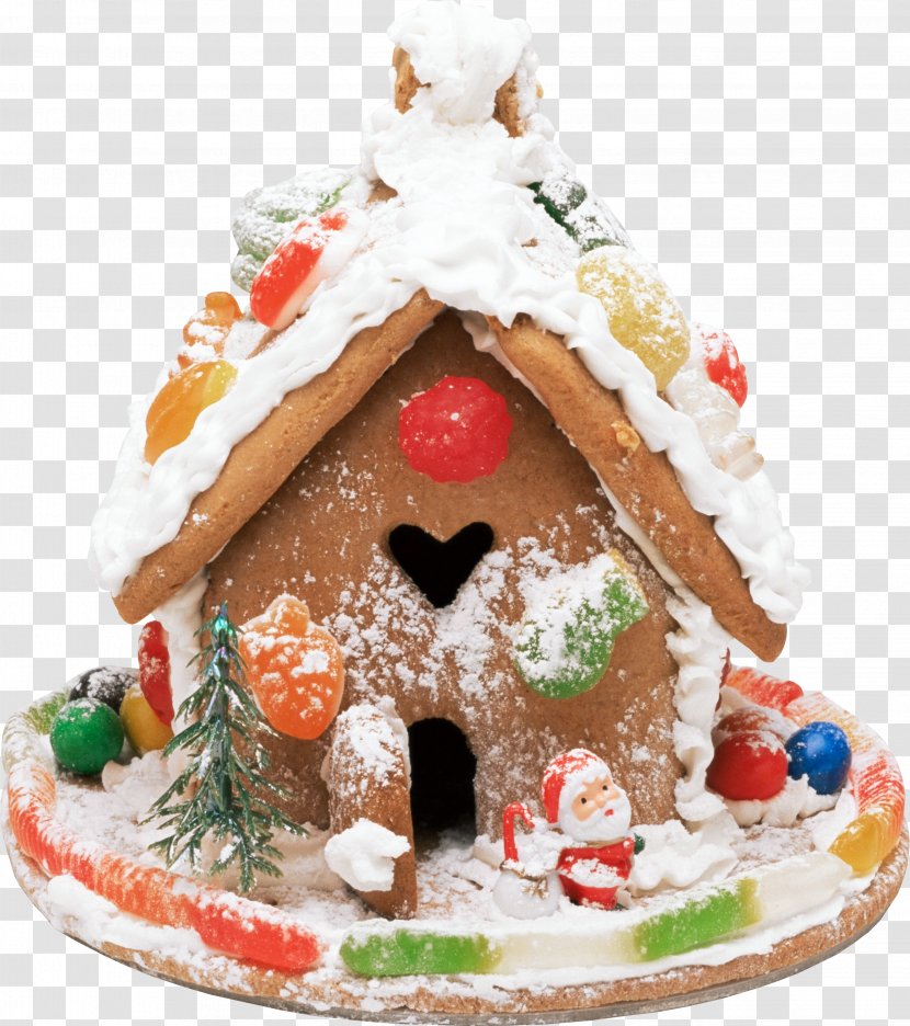 Gingerbread House Christmas New Year Clip Art - Decoration - Cookie Transparent PNG