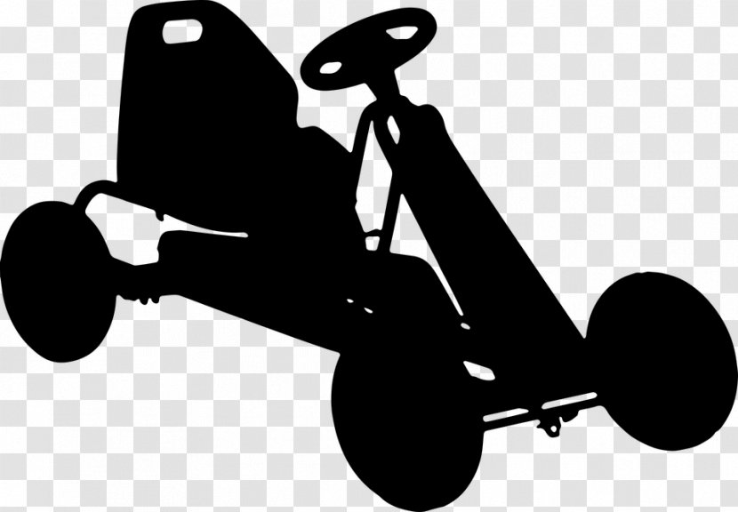 Go-kart Kart Racing Sport Auto - Monochrome Photography Transparent PNG