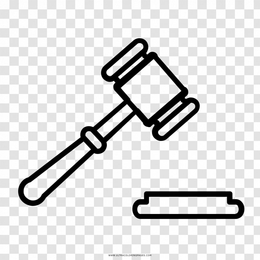 Drawing Mallet Gavel Judge - Tree - Painting Transparent PNG
