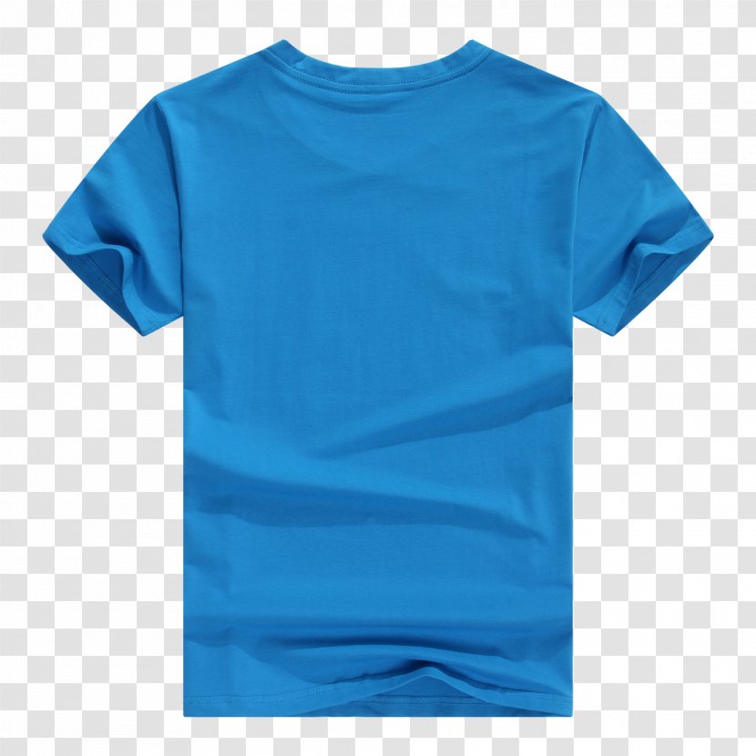 T-shirt Sleeve Clothing Polo Shirt - Electric Blue - Agasalho Ecommerce Transparent PNG