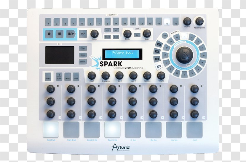 Drum Machine Arturia Spark LE MIDI Controllers SparkLE - Watercolor Transparent PNG