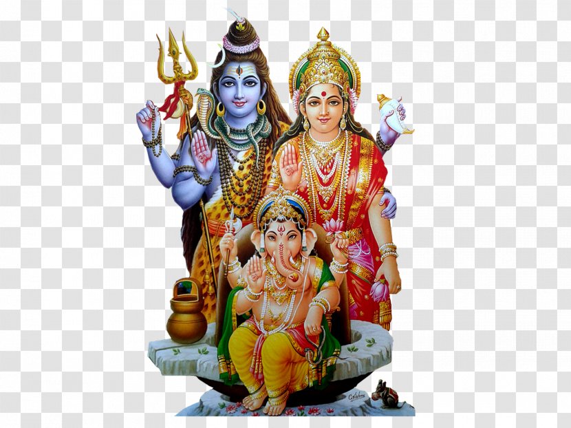 Ganesha Parvati Shiva Hinduism God - Transparent Transparent PNG