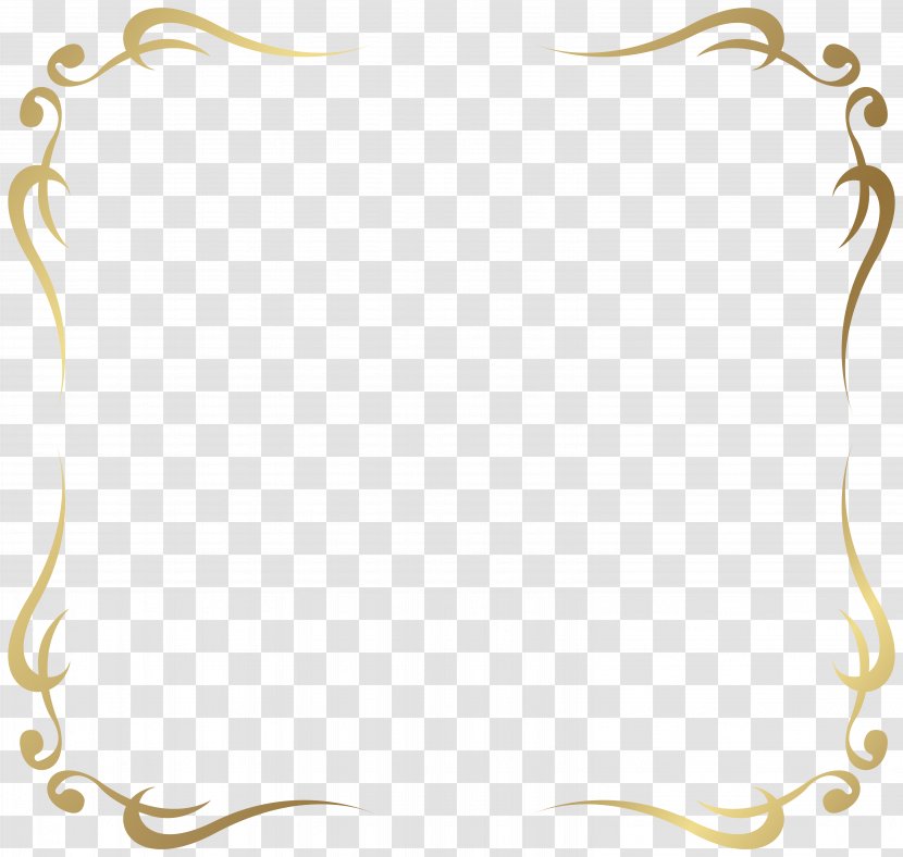 Gold Clip Art - Decorative Arts - Frame Border Picture Transparent PNG