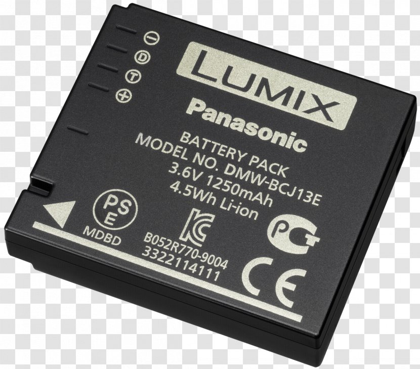 Electric Battery AC Adapter Rechargeable Panasonic DMW-BCJ13 Lumix - Ac - Li Ion BATTERY Transparent PNG