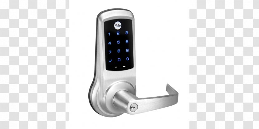 Yale Electronic Lock Door Furniture Handle - Smart Transparent PNG