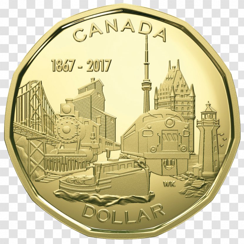 Dollar Coin 150th Anniversary Of Canada Toonie Proof Coinage - Penny Transparent PNG