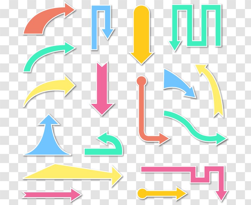 Euclidean Vector Arrow Color Download - Yellow - Right Transparent PNG