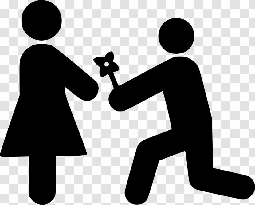 Clip Art - Marriage Proposal - Proposing Transparent PNG