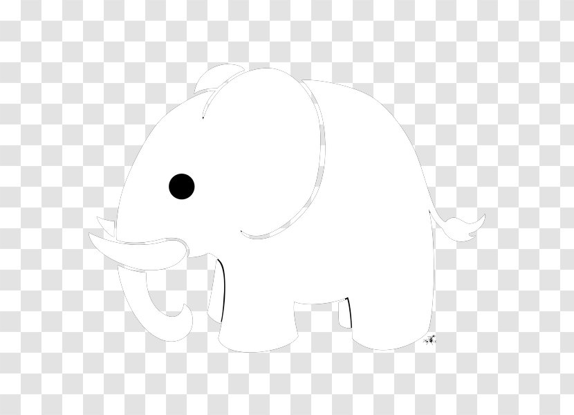 Rabbit Black And White - Elephant Transparent Background Transparent PNG