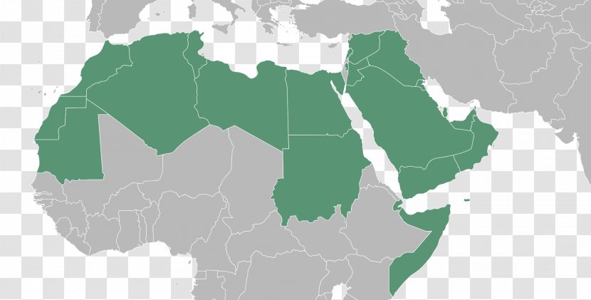 Arab World North Africa Arabian Peninsula Map - Country - Arabic Transparent PNG