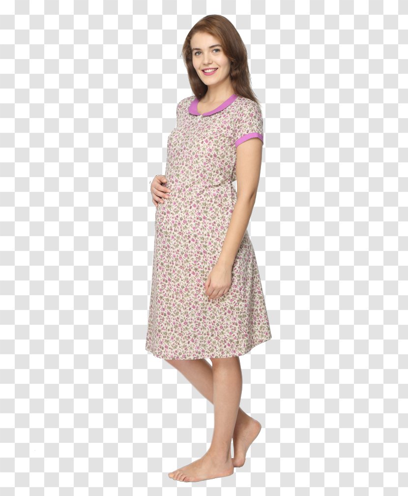 Nightshirt Sleeve Dress Pocket - Watercolor - Nursing Gowns Transparent PNG