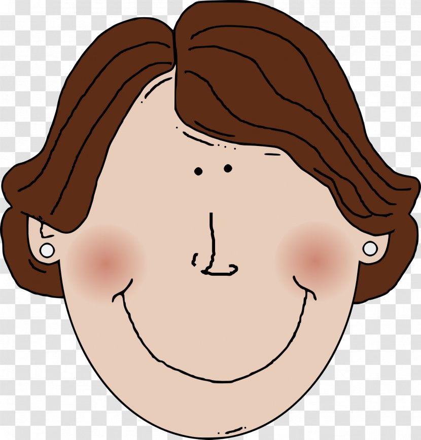 Smiley Woman Clip Art - Frame - Hair Transparent PNG