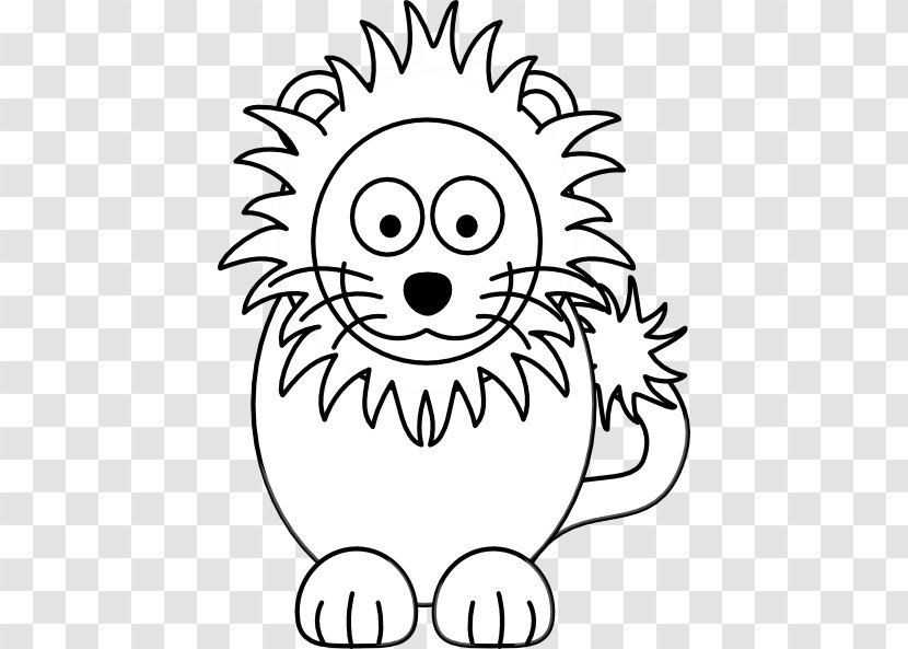 Lion Drawing Black And White Clip Art - Tree Transparent PNG