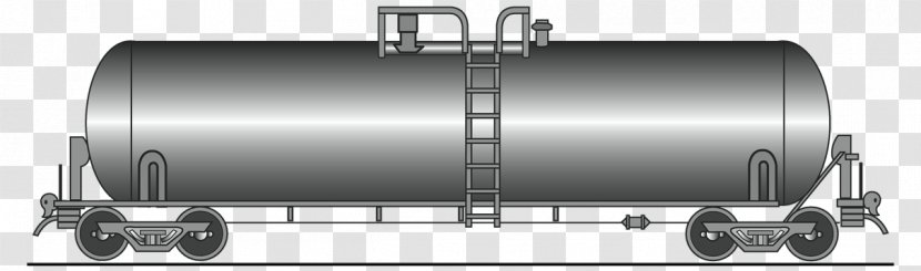 Tank Car Rail Transport Railroad Pressure Vessel Storage - Boxcar - Drawing Transparent PNG