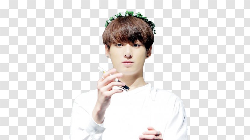 Jungkook BTS K-pop South Korea Microphone - Watercolor - Flower Transparent PNG