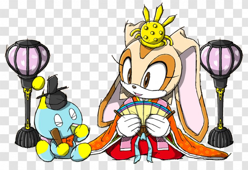 Cream The Rabbit Sonic Free Riders Heroes Rouge Bat Hedgehog - Hinamatsuri Transparent PNG