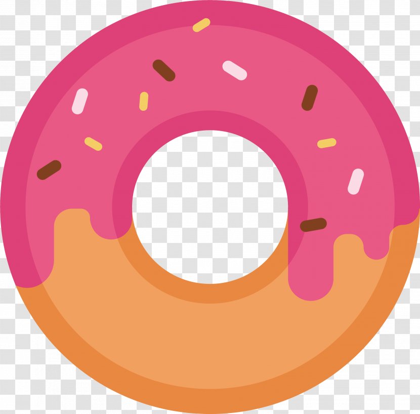 Doughnut Drawing Dessert Icon - Strawberry Donut Transparent PNG