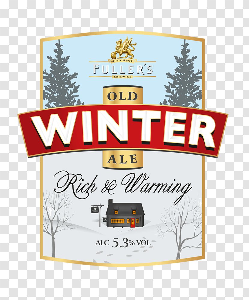 Fuller's Brewery Old Winter Ale Beer Stout - Label Transparent PNG