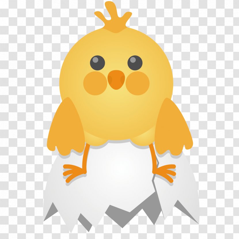 Chicken Eggshell Computer File - Bird Of Prey - Vector Cartoon Cute Little Material Transparent PNG