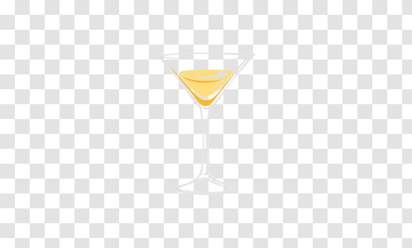 Martini Cocktail Garnish Wine Glass - Yellow - Bar Chalk Poster Transparent PNG