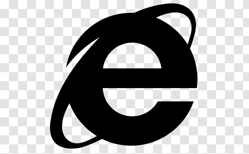 Internet Explorer 10 Web Browser 11 Microsoft - Black And White Transparent PNG