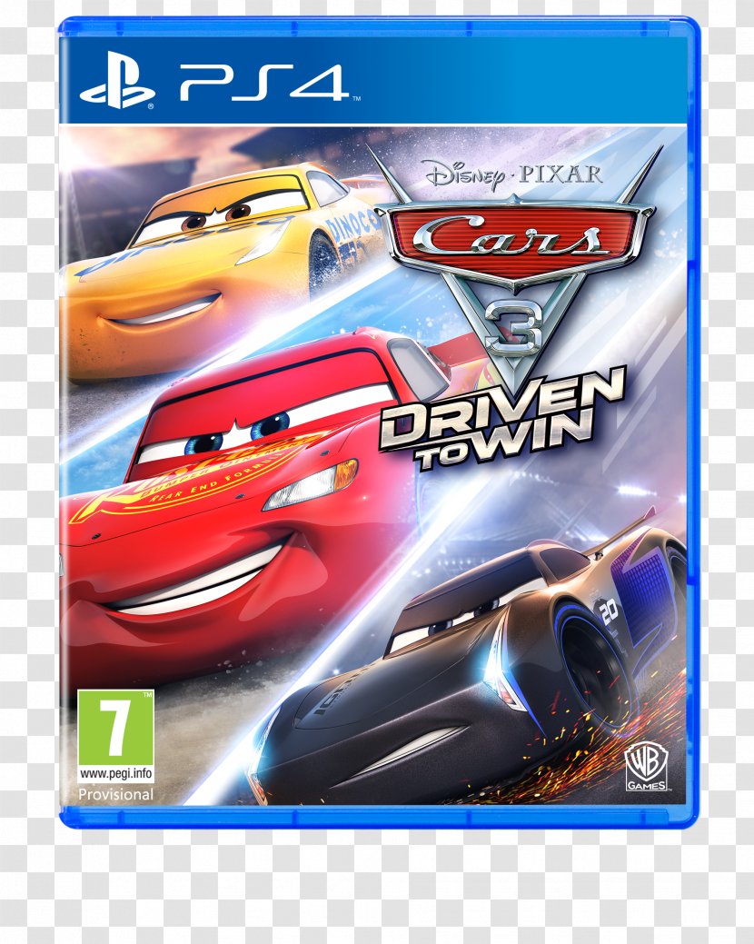 Cars 3: Driven To Win Xbox 360 PlayStation 4 - Video Game Software Transparent PNG