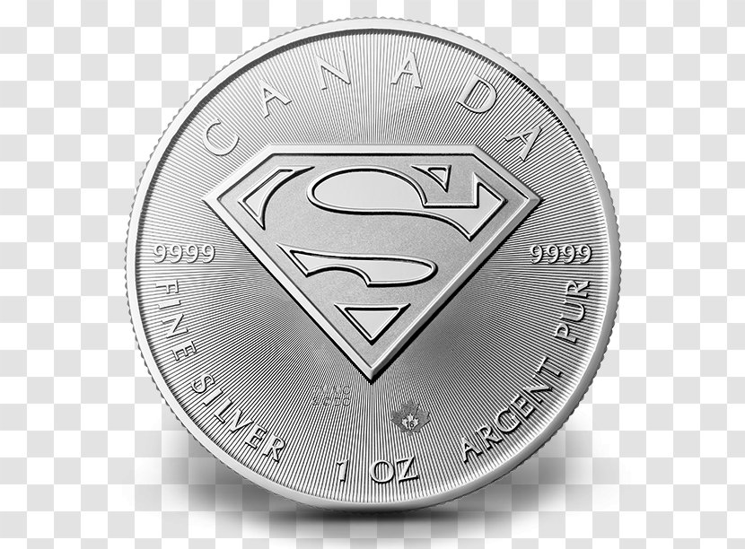 Canada Superman Canadian Silver Maple Leaf Coin Transparent PNG