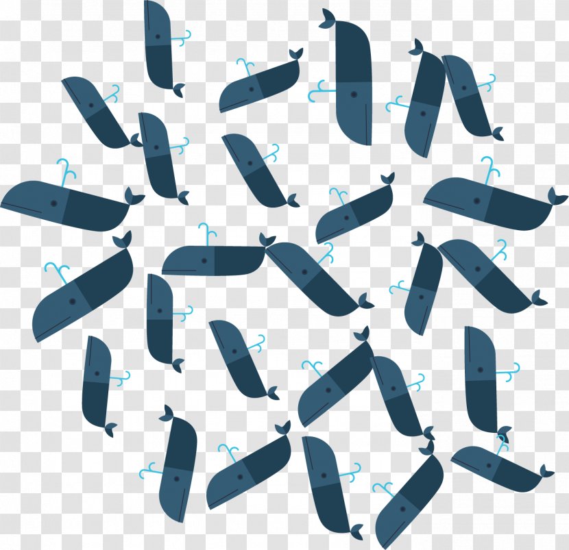 Blue Whale Pattern - Product - Abstract Transparent PNG