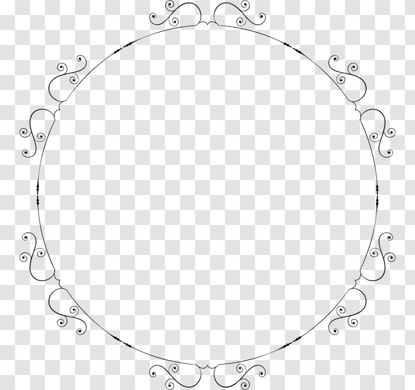 Picture Frames Clip Art - Oval - Circular Border Transparent PNG