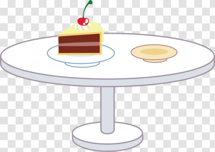 Table Cake - Vector On The Transparent PNG