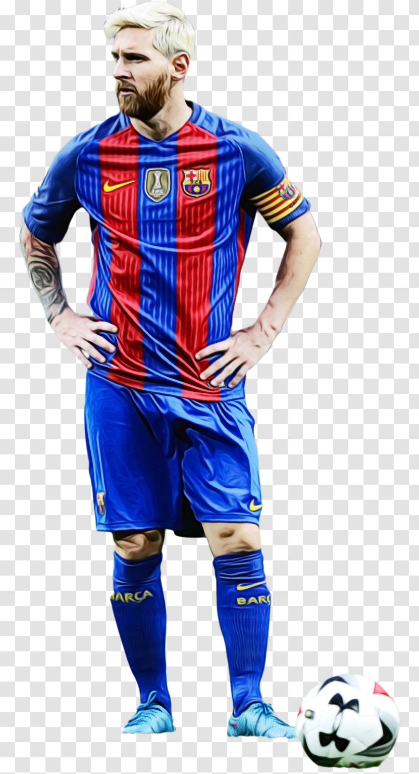 Messi Cartoon - Paint - Soccer Player Sleeve Transparent PNG